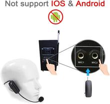 Charger l'image dans la galerie, Microphone Sans Fil,2.4G Wireless Microphone Micro-Casque,Transmission Sans Fil De 50m,pour Guide Touristique, Enseignement, Discours/Enseignants, Salle De Classe