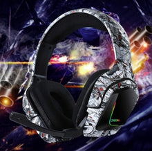 Charger l'image dans la galerie, Onikuma K20 Casque gaming RGB Stéréo LED pour PC PS4 XBOX ONE Noir