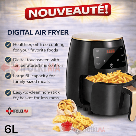 FRITEUSE À AIR SILVER CREST S-18, 6 LITRES, 2400 W