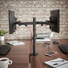 Charger l'image dans la galerie, Support de Bureau pour Double Écran – Bras Articulés pour Moniteurs de 15" à 33"