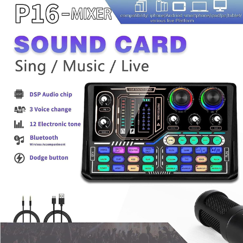 مجموعة بودكاست احترافية – ميكروفون microphone bm 800 et cart son