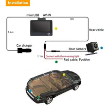 Charger l'image dans la galerie, Caméra 3 Objectifs de tableau de bord HD 1080P