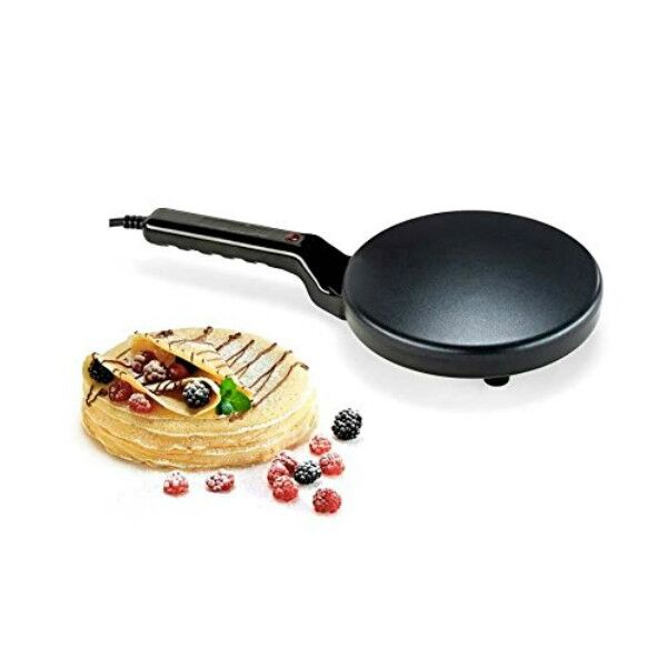 KitchenCraft Crêpière Antiadhésive 24cm Acier Carbone - Compatible Induction & Four