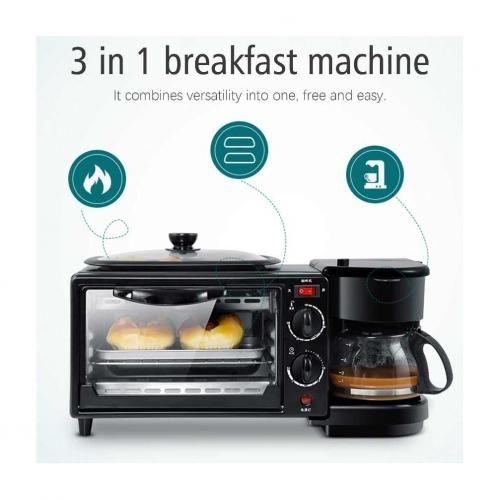 Sonifer Four électrique grillade et cafetière 3 en 1 a Petit Déjeuner Sonifer SF-4004