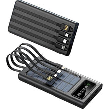 Charger l&#39;image dans la galerie, Batterie portable, grande capacité 10 000 mAh, chargeur solaire pour téléphone portable, légère, idéale pour les voyages et les affaires.
