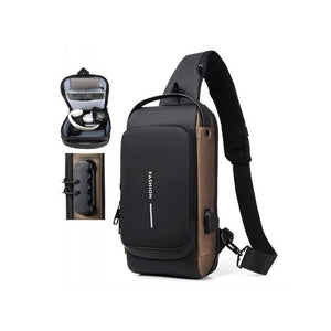 حقيبة ذكية مع قفل أمان ظد السرقة و منفذ شحن -Sac à bandoulière USB
