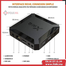Charger l&#39;image dans la galerie, Boitier iptv Android TV Box X96Q Smart TV Box WiFi 2+16 Go avec Allwinner H313 TV Box Android  Prend en Charge 4K HD Multimédia
