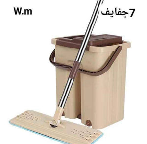 ممسحة ذاتية التنظيف مع دلو - سطل معاه 7 جفافات - مساحة للأرضيات