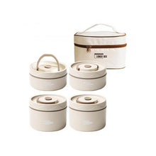 Charger l&#39;image dans la galerie, Lot de 4 lunch box empilable avec Sac à Lunch Boîte à déjeuner Étanche inox
