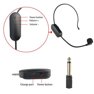 Casque de Microphone sans fil UHF portable AY-101, professionnel
