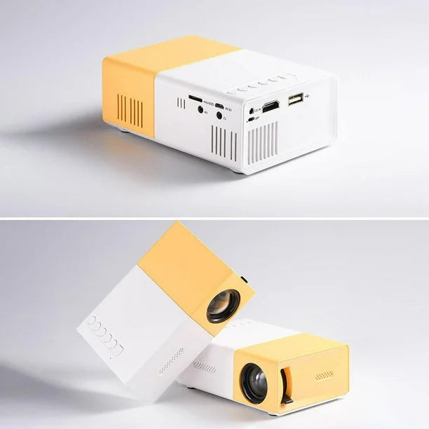 Mini Projecteur Portable 1080P - HDMI, USB, Télécommande, Compact, Pour Smartphone/PC