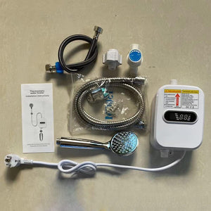 Chauffe-eau électrique sans réservoir 3500W,mini chauffe-eau instantané  avec affichage numérique