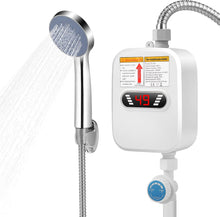 Charger l&#39;image dans la galerie, Chauffe-eau électrique sans réservoir 3500W,mini chauffe-eau instantané  avec affichage numérique
