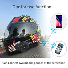 Charger l'image dans la galerie, BT-12 Casque Bluetooth pour Moto – Kit Main Libre avec Micro Antibruit &amp; Commandes au Guidon
