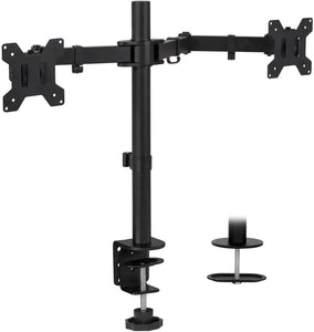 Support de Bureau pour Double Écran – Bras Articulés pour Moniteurs de 15″ à 33″