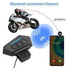 Charger l'image dans la galerie, BT-12 Casque Bluetooth pour Moto – Kit Main Libre avec Micro Antibruit &amp; Commandes au Guidon
