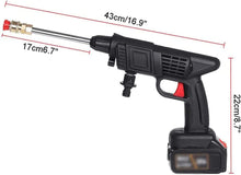 Charger l&#39;image dans la galerie, Pistolet de Lavage Auto Sans Fil avec 2  Batterie Rechargeable مسدس غسيل السيارة الكهربائي اللاسلكي بضغط عالٍ
