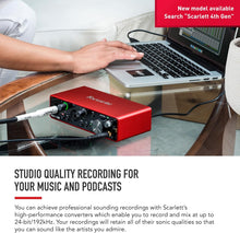 Charger l&#39;image dans la galerie, Scarlett 2i2 Interface audio USB 3e génération
