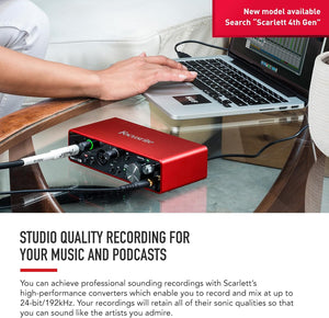 Scarlett 2i2 Interface audio USB 3e génération