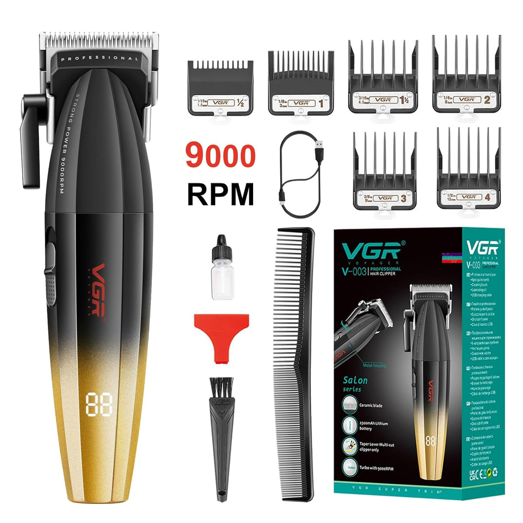 VGR Barber Professional Barber 9000 RPM Barber Digital Display Mens Barber V-003 250411