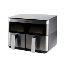 Charger l&#39;image dans la galerie, Friteuse / airfryer électrique sans huile 15L(7,5+7,5L) / MAX3200W - tactile - 2 paniers -schlëizer
