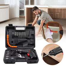Charger l&#39;image dans la galerie, Kit de Visseuse Électrique Rechargeable,Visseuse sans Fil,Visseuse Devisseuse sans Fil Tournevis Électrique avec 47 pièces
