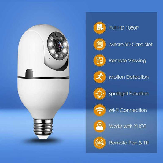 camera wifi Caméra de surveillance Wifi 1080P, ampoule