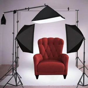 Kit Softbox 3 Pièces avec lampes
