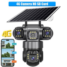 Charger l&#39;image dans la galerie, Caméra de Surveillance Solaire 4G V380 Pro - Double Objectif PTZ
