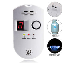 Charger l&#39;image dans la galerie, كاشف تسرب الغاز2P+T بمؤشر LED في المطبخ، المنزل Détecteur de fuite de gaz
