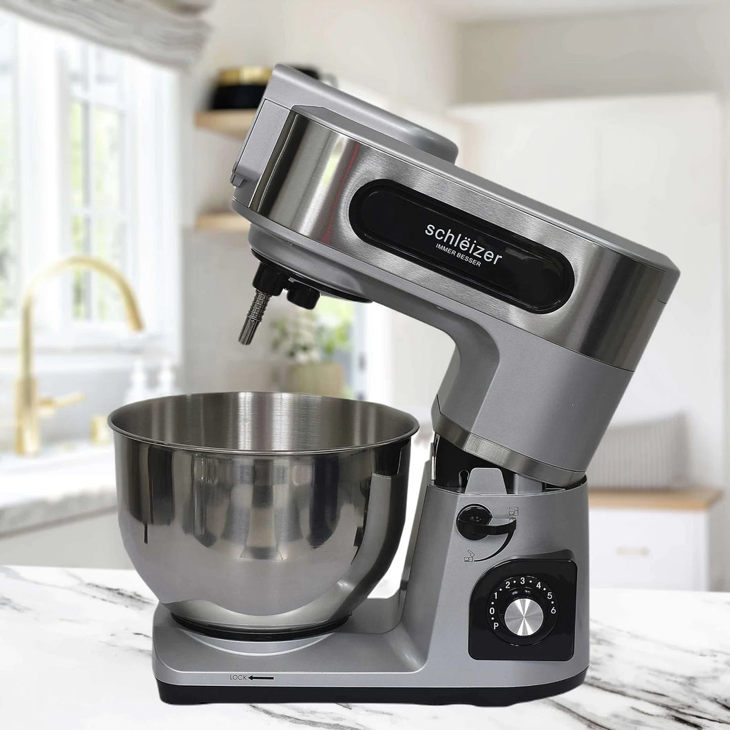 Schleizer Robot Pétrin Pâtissier Multifonction 7 litres, 6 vitesse 1800w