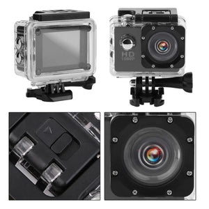 Caméra Action 1080 HD Enregistreur Vidéo Étanche Plongée 30 M