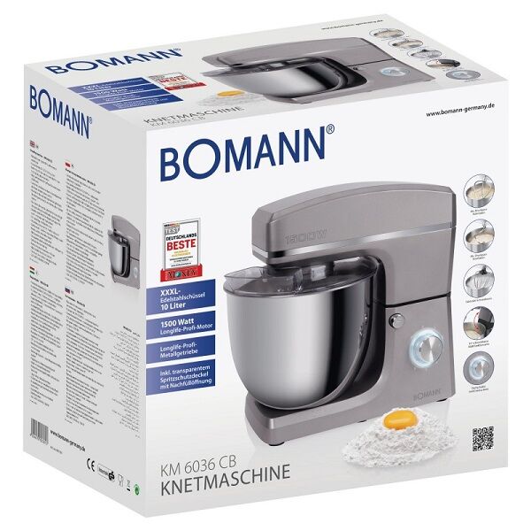 Bomann Robot pétrin Blender multifonction /10L grande capacité - 1500W - Puissant