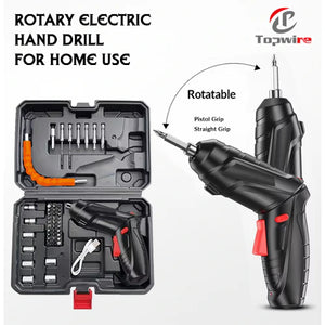 Industrial-grade Portable Magnetic Electric Screwdriver Set 47 Piece