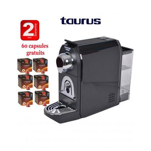 Taurus Cafetière TORRIE, Machines à Café Expresso Noir  -2ans de garantie