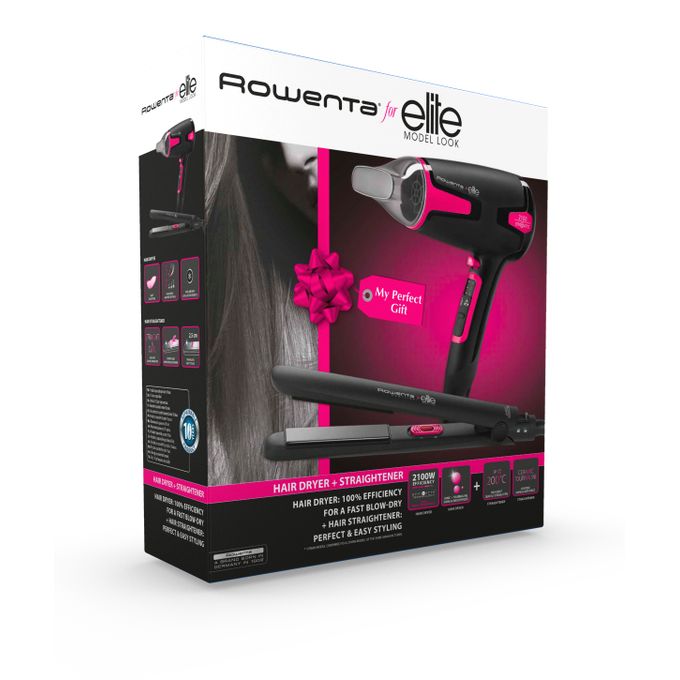 Rowenta Pack Sèche-cheveux + lisseur Rowenta YD3072F0