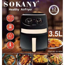 Charger l&#39;image dans la galerie, Sokany قلاية تعمل بدون زيت قلاية الهواء الصحي - سعة 3.5 لتر
