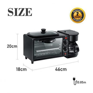 Sonifer Four électrique grillade et cafetière 3 en 1 a Petit Déjeuner Sonifer SF-4004