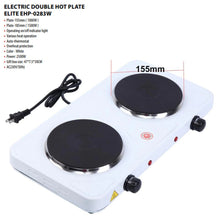 Charger l&#39;image dans la galerie, PLAQUE CHAUFFANTE DOUBLE EHP-0283W ELITE
